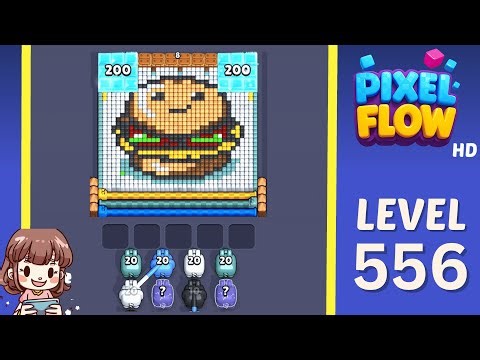 Pixel Flow Level 556 Solution Walkthrough