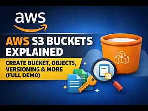 14. AWS S3 Buckets Explained | Create Bucket, Objects, Prefix , key & More (Full Demo)