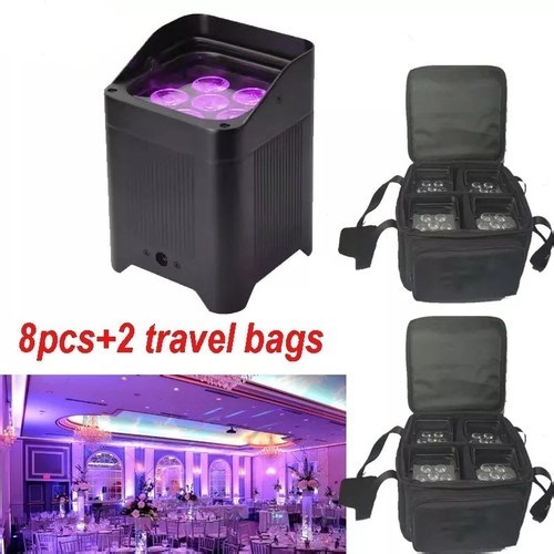 8pc/bag Battery Wireless Led Uplight Wifi Remote Wedding Party Light 6x18w RGBW | eBay