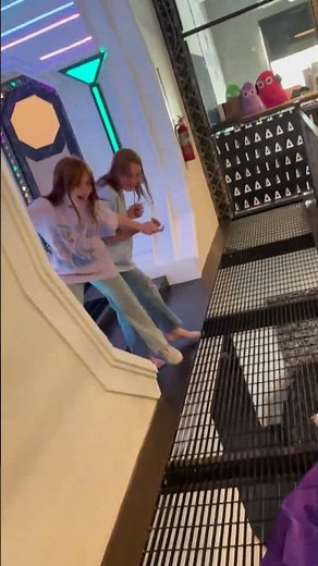 Who's knocking at the door?? another one of Adley's Rainbow Ghost Pranks at the Spacestation