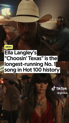 Ella Langley longest‑running No.1 on Billboard Hot 100