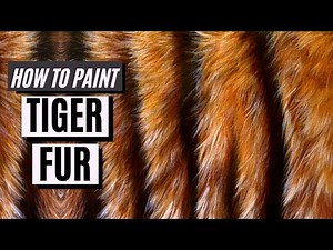 How To Paint TIGER FUR Easily