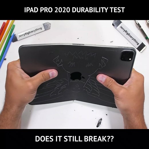 2.7M views · 9.5K reactions | Apple released a new 2nd generation iPad Pro this year. Its been awhile since the first iPad pro catastrophically failed my durability test in 2018. But can the New iPad Pro survive inside the Magic Keyboard? Grab your transparent iPad Teardown skin here: https://dbrand.com/teardown | Jerry Rig Everything | Facebook
