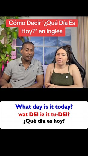 En inglés usamos ‘What day is it today?’ para preguntar ‘¿Qué día es hoy?’? 📅✨ Es una frase básica pero súper práctica para tu día a día, perfecta para sonar más natural cuando hablas inglés. 🎯💬 👉 Pronúncialo así: uat dei is it tu-dei 🎧 💡✨ Ejemplo: • What day is it today? (¿Qué día es hoy?) • It’s Monday. (Es lunes.) Es una de las más útiles y fáciles para empezar a practicar conversación! #englishspeaking #english #ingles #learnenglish #aprenderingles