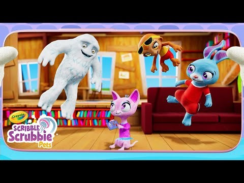 We’re Inside An App Game?! 📱 Crayola Scribble Scrubbie | Funny Cartoons for Kids