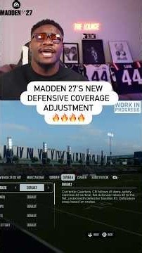 NFL LB Explains MADDEN 27’s NEW Coverage Adjustment! #PresentedByEACreatorNetwork