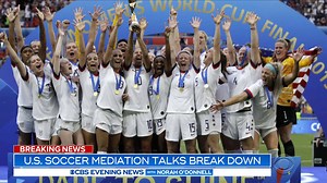 3.7K views · 54 reactions | CBS News has learned mediation between the #USWNT and the U.S. Soccer Federation has broken down; a #USWNT representative says the players feel "sorely disappointed in the federation's determination to perpetuate fundamentally discriminatory workplace conditions and behavior." | CBS Evening News | Facebook