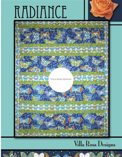 Radiance Quilt Pattern, Beginner-friendly Card by Villa Rosa Designs