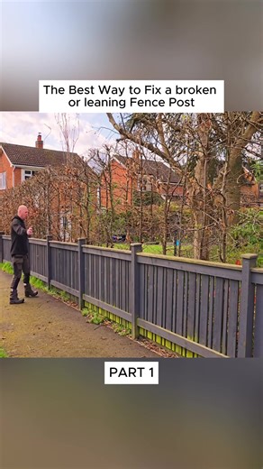 How to Fix a Broken or Leaning Fence Post