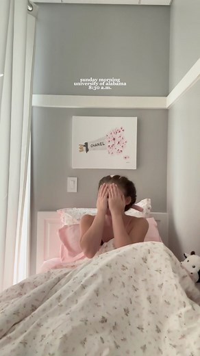 Kaitlyn Johnson on Instagram: "first morning vlog in the new room! everything 🔗 in my amazon storefront and LTK! #grwm #morningroutine #vlog #skincare #aesthetic #asmr #universityofalabama #sororityhouse #college #ootd #drivewithme #pinkcar #explore #explorepage"
