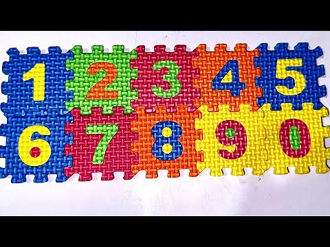 Learn Numbers 1 to 10 With EVA abc & 123 puzzle Mat | Learn to Count With play mat Number puzzle.