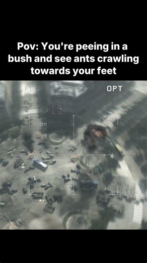 Pov: You're peeing in a bush and see ants crawlingtowards your feet | Call of Duty Modern Warfare 3