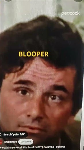 COLUMBO ROBERT CONRAD PETER FALK MURDER EPISODE BLOOPER VERY RARE HARD TO FIND MISTAKE