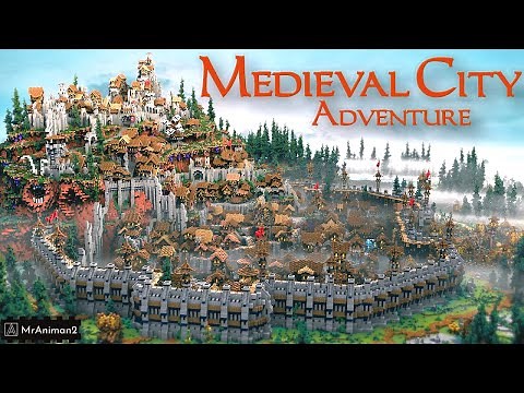 Medieval City Adventure - Minecraft Bedrock Map Trailer