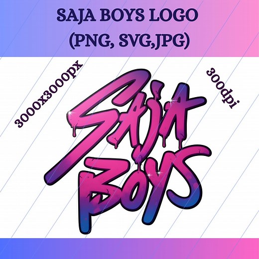 K-pop Saja Boys Logo: Fan Art PNG SVG Bundle (instant Download) - Etsy