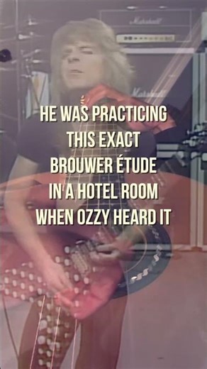 Randy Rhoads Was Secretly a Classical Guitarist. 📜 #randyrhoads #ozzyosbourne