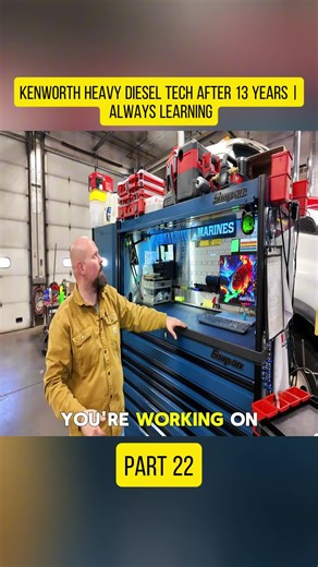 KENWORTH Heavy Diesel Tech After 13 Years | Always Learning #toolboxtour #toolsetup #garageorganization #part22