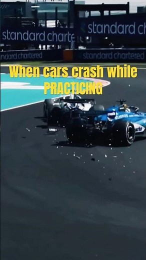 When cars CRASH while PRACTISING 🤯🤯🤯 #f1