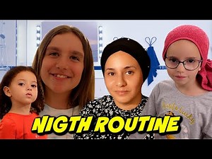 NIGHT ROUTINE WITH ASMA AND THE GIRLS! Another prank by Esteban for LILY ROSE and MASSILYA