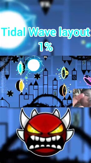 Tidal Wave layout (Insane) 1% | Geometry Dash #geometrydash #gd