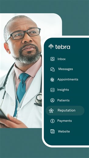 More than 94% of patients check out reviews before choosing a doctor. If you’re not analyzing and acting on them, you’re losing opportunities to build trust and attract new patients. With Tebra’s AI Review Insights and Reputation Dashboard, you can: ✔️ Instantly understand patient sentiment ✔️ Identify strengths and weaknesses in 5 key areas of care ✔️ Reply quickly with AI-generated responses ✔️ Manage everything from one seamless platform Turn your reviews into actionable insights that drive p