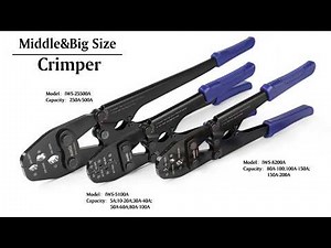 IWISS Battery Lugs and Open Barrels Crimping Tool Serie