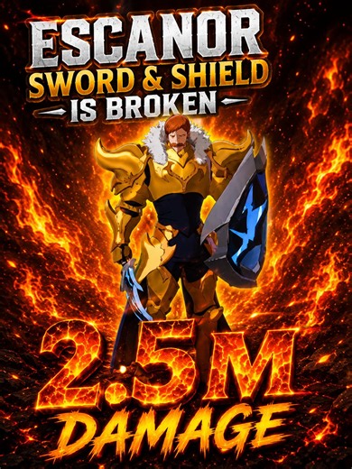 Sword & Shield Escanor is one of the strongest damage characters in The Seven Deadly Sins: Origin, and today I wanted to see just how much damage he can really do. I first tested him in the Training Room using a simple rotation. Start with Escanor's skills, then rotate through Mannie, Daisy, and Elizabeth to apply buffs and debuffs before swapping back to Escanor. From there, use his Ultimate, Normal Skill, Special Skill, and finish with another Ultimate. The results were incredible, reaching 2.