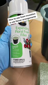 How to use spray foam insulation for silk flower containers. | Southern Charm Wreaths