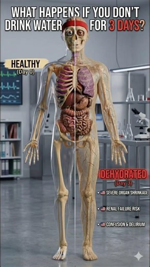 What Happens If You Don't Drink Water For 3 Days? 💧💀