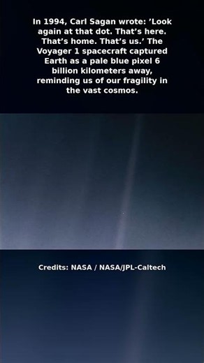 Carl Sagan's Pale Blue Dot Quote