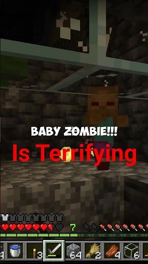 baby Zombie In A Parasite Outbreak is Terrifying #minecraft #parasites