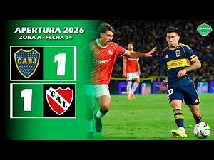 ✅ EMPATE CON POLÉMICA entre Boca e Independiente en La Bombonera