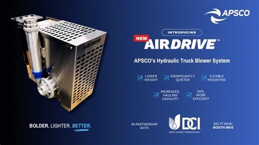 APSCO on Instagram: "Introducing the AirDrive™ by APSCO, the hydraulic truck blower system offering greater efficiency and flexibility in the dry bulk market, with a dramatically quieter unit and much easier installation. ✅🚚💨 In partnership with @qualacorp. Come see it at NTTC Tank Truck Week! 👉Booth #813 @depotconnectinternational @nationaltanktruckcarriers 𝗕𝗢𝗟𝗗𝗘𝗥. ʟɪɢʜᴛᴇʀ. 𝘽𝙀𝙏𝙏𝙀𝙍."