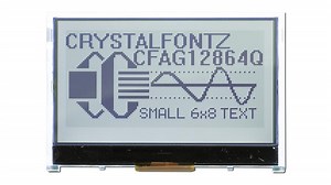 128x64 Low Power Backlit LCD from Crystalfontz