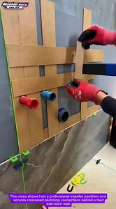 Brilliant Plumbing Trick That Makes Bathroom Installation Look Easy! 🔥