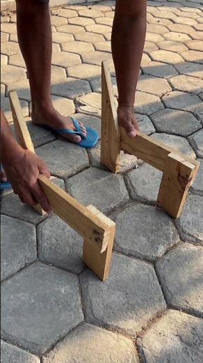Sharing ideas for a sturdy DIY chair. #diy #woodworking #foldingchair #chair #garden