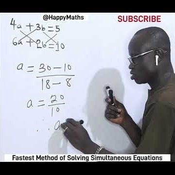 Fastest Method of Solving Simultaneous equations