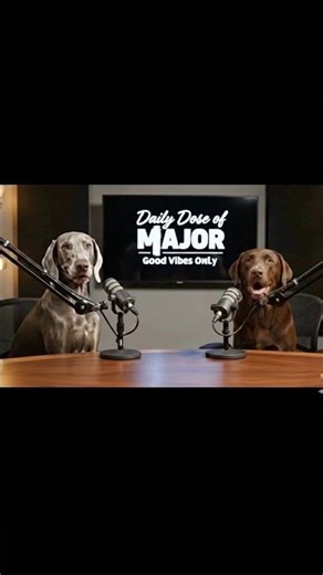 Major & Hercules the Chocolate Lab! 🎙️🐾 #kindness 1 Question