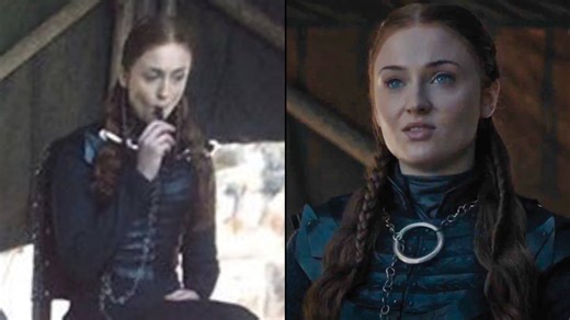 Sophie Turner vaping on the set of Game of Thrones is a big mood