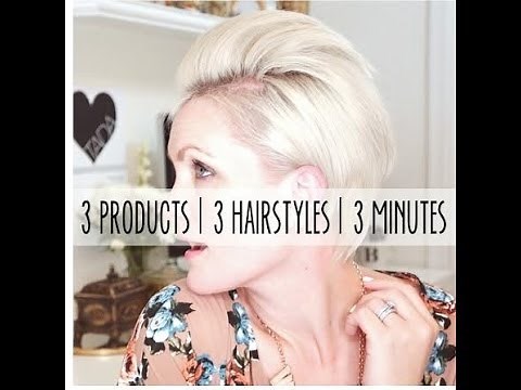 how to style a pixie haircut 3 different ways in 3 minutes