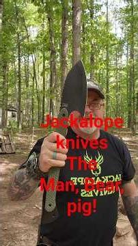 Jackalope Knives the man bear pig!! #survival #bushcraft #outdoors #jackalopeknives