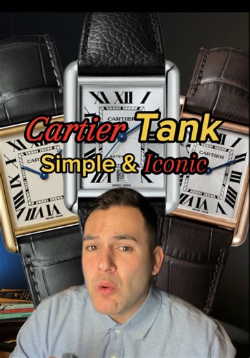 The Cartier Tank has been around for more than 100 years... but it's still one of the most iconic watch designs ever made. Something so elegant was somehow Inspired by a rugged military tank. Despite how long it's been around, the Tank represents a watch worn by men and women all over the world. Through different eras, the tank has seen it all. I think a watch with so much history that can still be looked at as a relevant contributor to watch culture today is something I respect and love. #watch