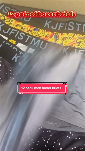 12 pair of boxer briefs with sick designs #men #boxerbrief #menunderwears #breathablefabric #fyp