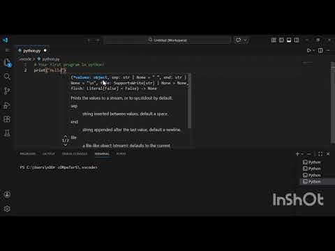 Your first python program 🥳