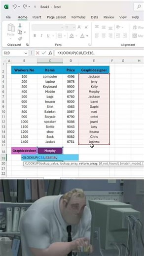 Xlookup tutorial in excel ✌️ #excel