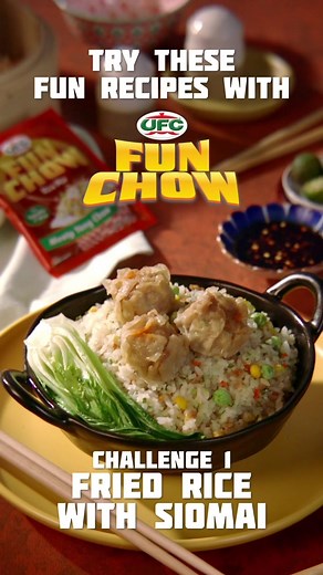 Level 1 UFC Fun Chow Challenge: Fried Rice with Siomai Recipe