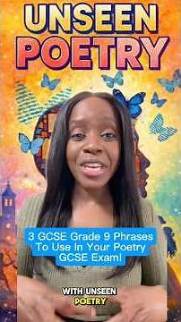 Unseen Poetry: 3 Grade 9 Phrases to use in EVERY Answer ✍️ (GCSE English Literature)