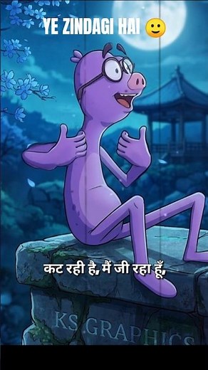 Zindagi 🌙 Moonlight Singing #animation #cartoon #singer #song
