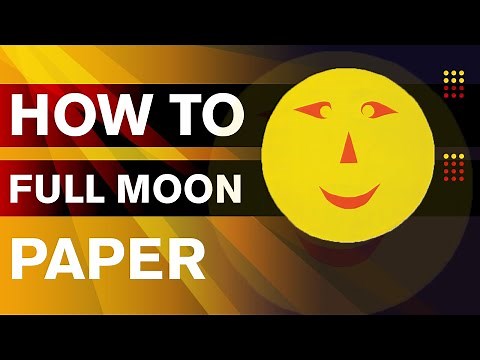 How to Make a Paper Moon | How to Make a Full Moon Out Of Cardboard | Kids Crafts