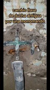 Replacing old bathtub faucet with a modern single-handle mixer #plumbing #home #viñadelmar